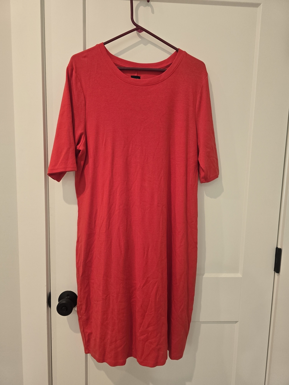 GAP Women's Red Midi T-Shirt Dress